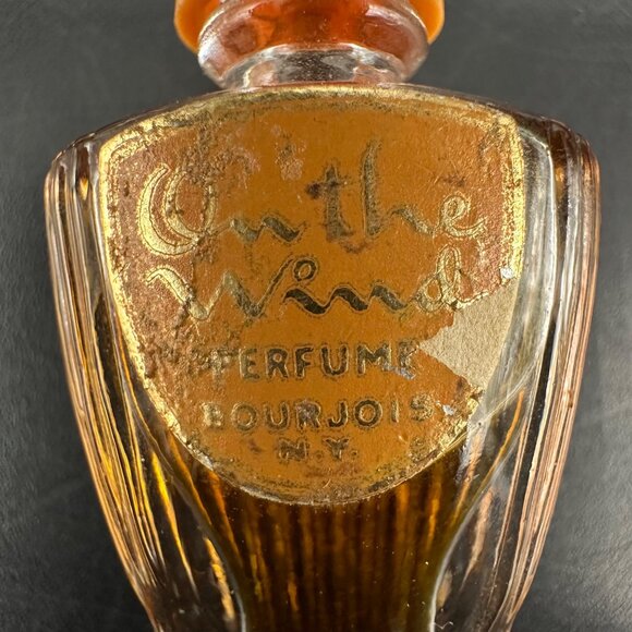 Vintage Bourjois Perfume Bottles Roman Holiday On The Wind Miniatures Glass 30s - Picture 9 of 11